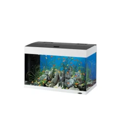 Ferplast Acquario dubai 80 bianco con led - 81 x 36 x h 51 cm, 125 l - Online