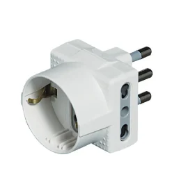 Bticino Adattatore tris 1 schuko 2 bipasso bianco - . Hot