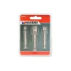 Adattatori da 50 mm. con attacco 1/4” per 1/4” - 3/8” - 1/2” 3 pz. Sale