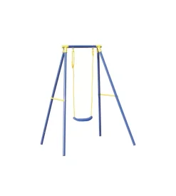 Altalena per bambini essenza "1 misura" in acciaio e plastica colore blu 145x142x182 cm Best