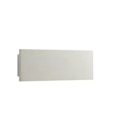 Applique a led biemissione "parker" in cemento bianco, 400lm Discount