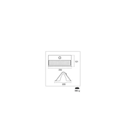 Applique arcadia 6.8 - applique con pannello solare - 6.8 w 750 l Hot