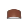 Applique chiusa in alluminio per esterno - colore corten. Clearance