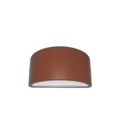 Applique chiusa in alluminio per esterno - colore corten. Clearance