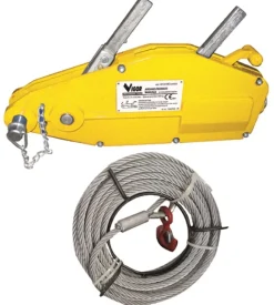 Argano manuale e fune vigor 20 m 800 kg Hot