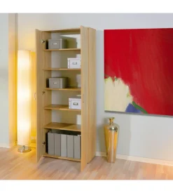Armadio 2 ante rovere, 70x34x189 cm