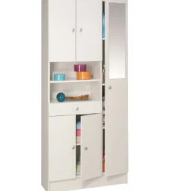 Armadio con specchio "bikini" bianco 82x32x180 cm Sale