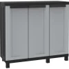 Armadio in resina basso "twist black 102b", 102x39x91,5h cm New