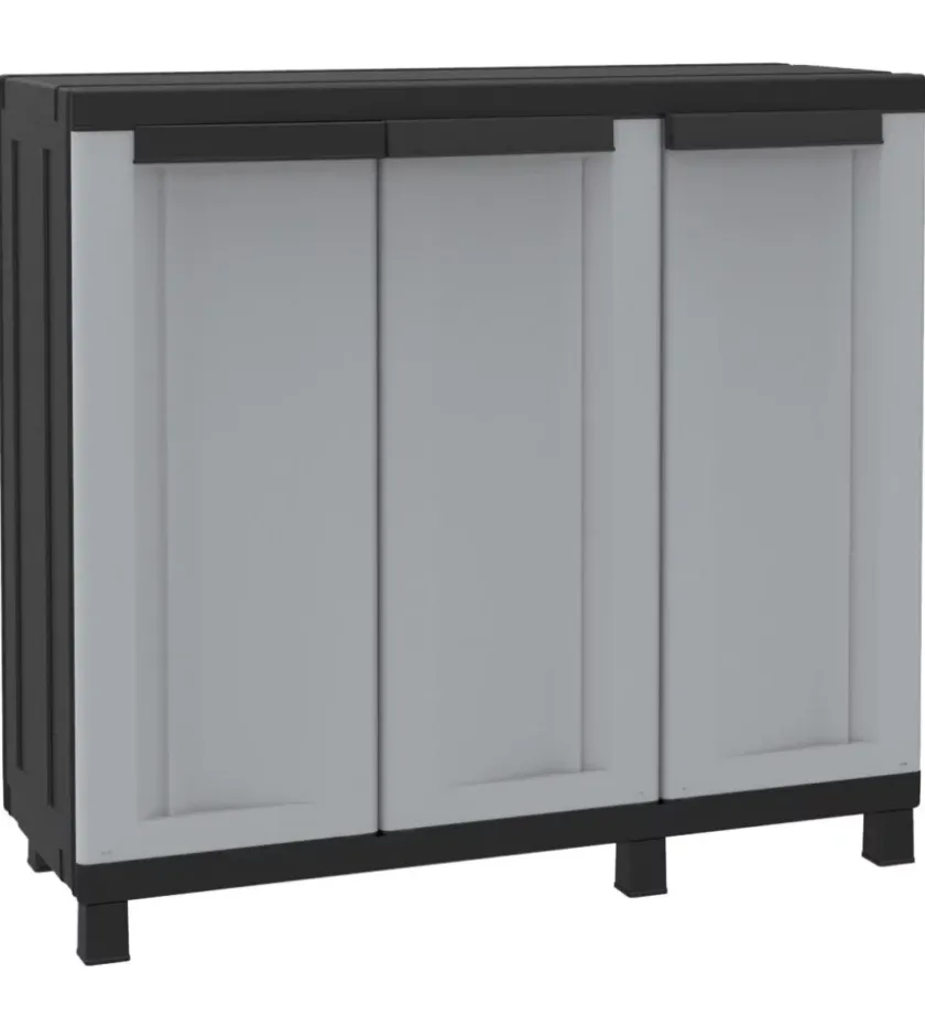 Armadio in resina basso "twist black 102b", 102x39x91,5h cm New