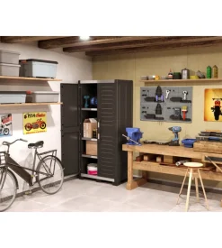 Keter Armadio "xl garage" in resina nero, 89x54x188 cm Clearance