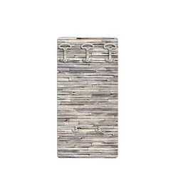 Attaccapanni "stones" in legno con 5 ganci, 45x90x1 cm Hot