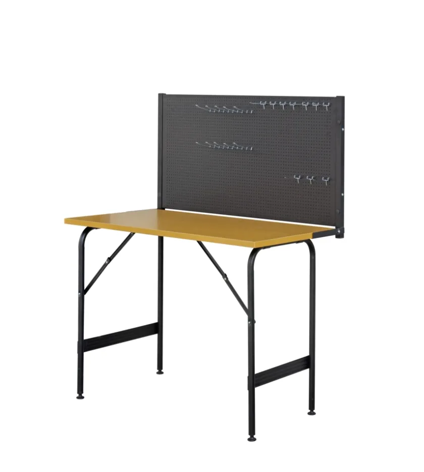 Valex Officina E Garage-Banco da lavoro richiudibile con pannello - 117x60x145 cm