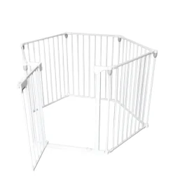 Barriera di sicurezza per bambini armonia in metallo verniciato colore bianco 120x74 cm Best