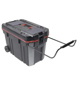 Valex Officina E Garage-Baule portaoggetti in plastica con ruote gommate 61x37x42 cm