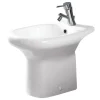 Bidet a terra in ceramica bianco "serie touring". Clearance