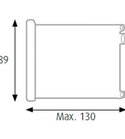 Cancelletti-Cancelletto di sicurezza armonia "bimbi luxe" riavvolgibile bianco 130x89h cm