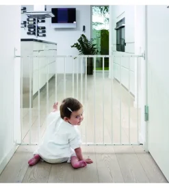 Cancelletti-Cancelletto di sicurezza per bambini armonia "bimbi smart" in metallo verniciato colore bianco 59x76 cm