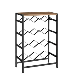 Cantinetta metallo nero, 48x24x70 cm Outlet