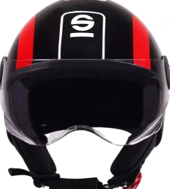Casco moto sparco sp601 nero/rosso tg.s