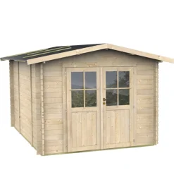Alce Casetta in legno da giardino "opera" in abete 249x249x207 cm Outlet