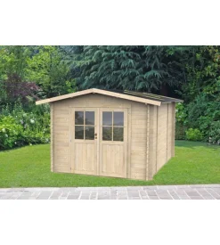 Alce Casetta in legno da giardino "opera" in abete 249x249x207 cm Outlet