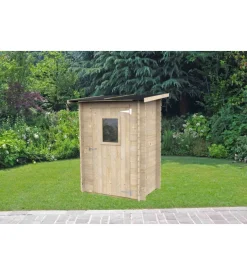 Alce Casetta in legno da giardino "hobby" in abete 146x98x197 cm Discount