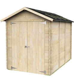 Alce Casetta in legno da giardino "fiamma" in abete 178x273x226 cm Hot