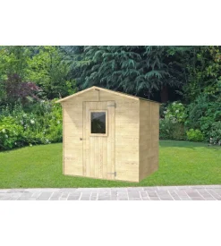 Alce Casetta in legno da giardino "vaniglia" in abete 200x207x214 cm Clearance