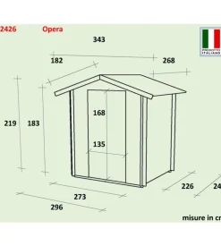 Alce Casetta in legno da giardino