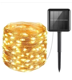 Catena luminosa led solare con pannello 1,2 v, 10 metri New