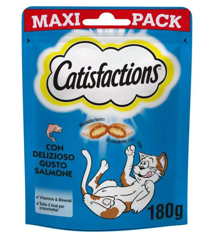 Alimenti Secco Gatto-Catisfaction - snack per gatti salmone 180 gr