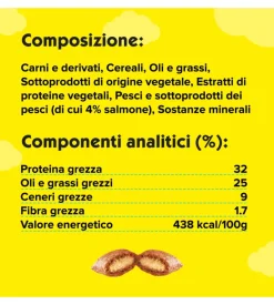 Alimenti Secco Gatto-Catisfaction - snack per gatti salmone 180 gr