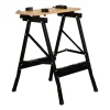 Cavalletto banco da lavoro in metallo, portata massima 100 kg - 60.5x65xh76 cm Best