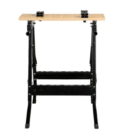 Cavalletto banco da lavoro in metallo, portata massima 100 kg - 60.5x65xh76 cm Best