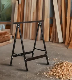 Cavalletto pieghevole in metallo, portata massima 100 kg - 63,5x43xh72 cm Outlet