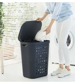Cesta portabiancheria "jona" colore blu da 55 litri Hot