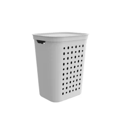 Accessori Bagno-Cesta portabiancheria "jona" colore bianco da 55 litri