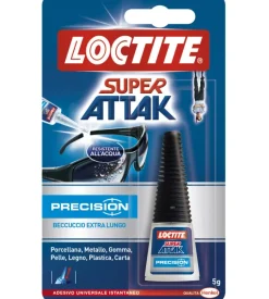 Colla adesivo istantaneo liquido super attak precision, 5g New