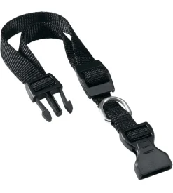 Ferplast Guinzagli E Pettorine-Collare per cani nero in nylon, lunghezza da 45 a 70 cm -