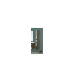 Colonna pensile per bagno noce e verde bottiglia, 30x24x150 cm New