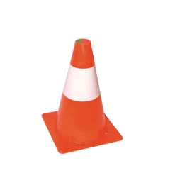 Segnaletica-Cono segnaletico - bianco/rosso - h. 50 cm.