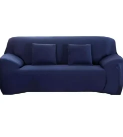 BellaHome Copridivano 2 posti elasticizzato blu, 145-185 cm Online