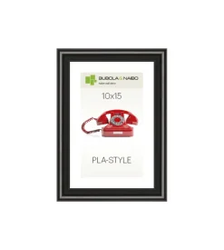 Bubola&Naibo Decorazione Pareti-Cornice in plastica colore nero "pla-style" - 10 x 15 cm