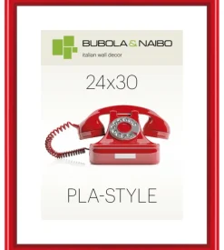Bubola&Naibo Decorazione Pareti-Cornice in plastica colore rosso "pla-style" - 24 x 30 cm