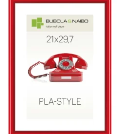 Bubola&Naibo Decorazione Pareti-Cornice in plastica colore rosso "pla-style" - 21 x 29,7 cm