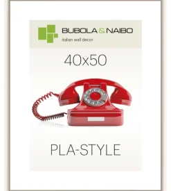 Bubola&Naibo Decorazione Pareti-Cornice in plastica colore bianco "pla-style" - 40 x 50 cm