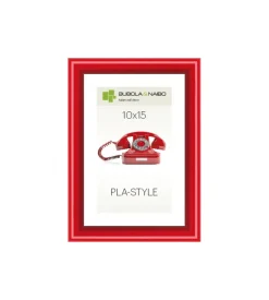 Bubola&Naibo Decorazione Pareti-Cornice in plastica colore rosso "pla-style" - 10 x 15 cm