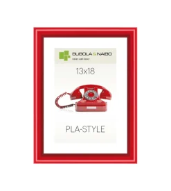 Bubola&Naibo Decorazione Pareti-Cornice in plastica colore rosso "pla-style" - 13 x 18 cm