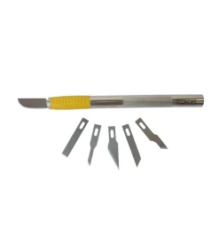 Cutter E Forbici-Cutter di precisione in alluminio con 6 lame intercambiabili