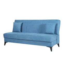 BellaHome Divani-Divano 3 posti "abete" blu, 185x78x90 cm